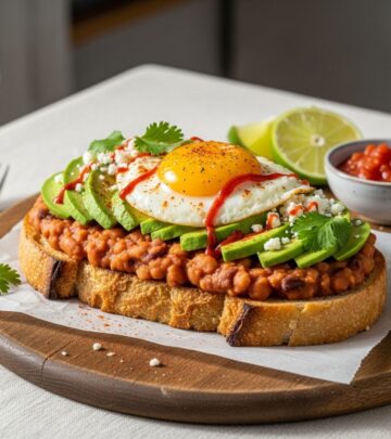A savory, protein-rich twist brings international flair to your morning routine.