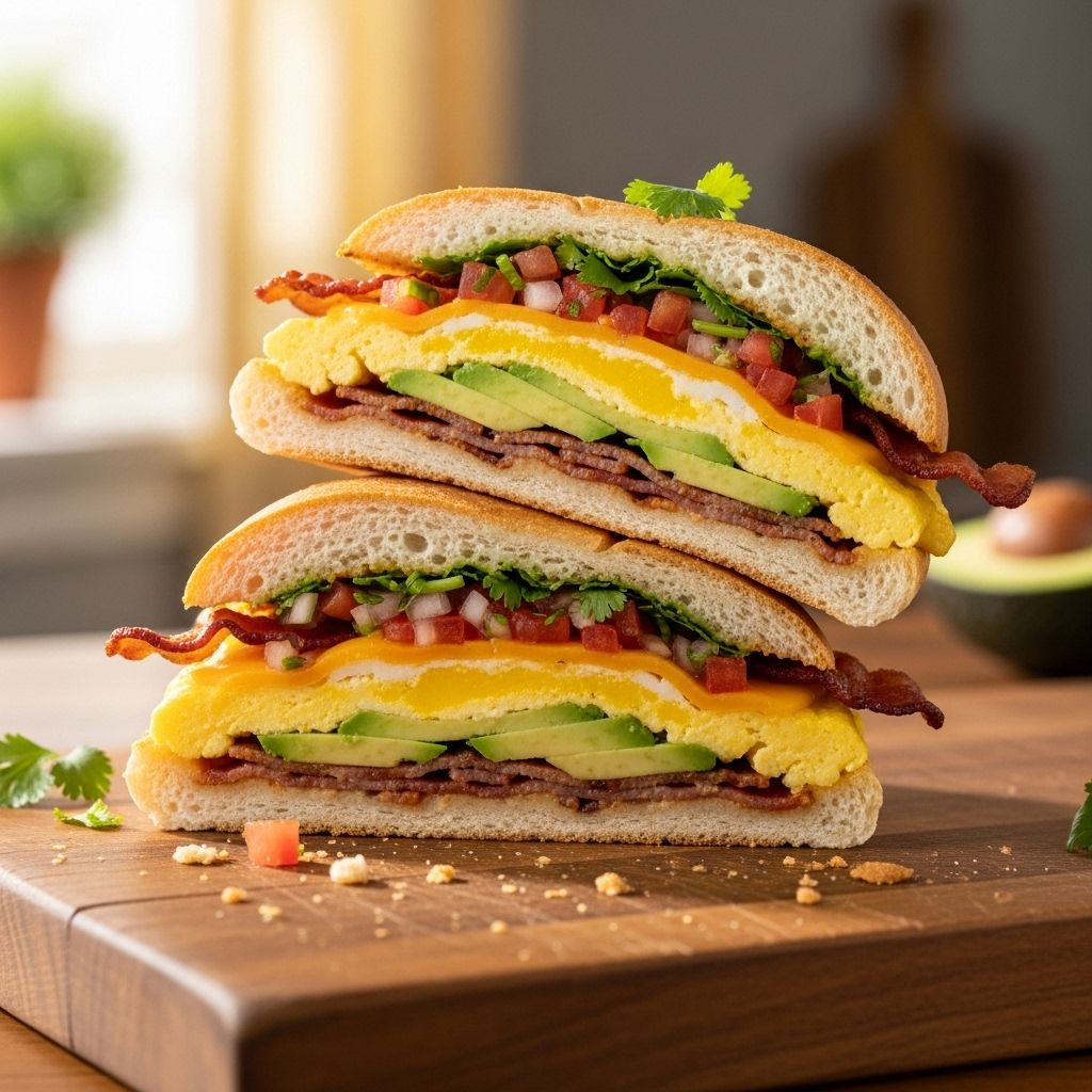 A savory sandwich balancing smoky chipotle heat, creamy guacamole, and crisp bacon.