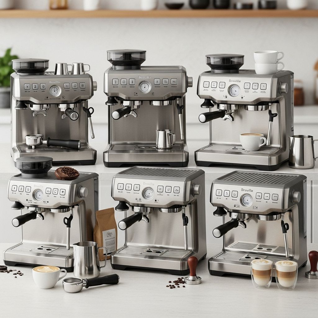 The Complete Guide to Breville Espresso Machines: Expert Reviews and Buying Advice Compare design, controls, and size to see which suits your kitchen and brewing style.