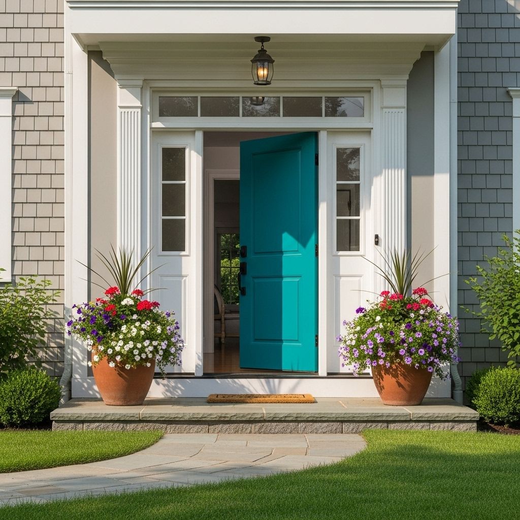 Turn your entryway into a vibrant focal point by picking the ideal shade and finish.