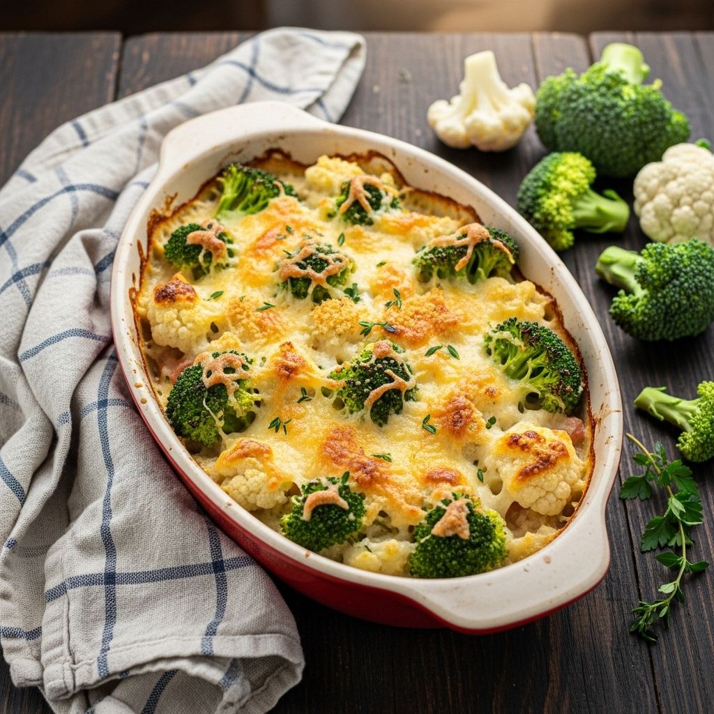 A silky sauce and golden crumb topping elevate veggies into a cozy indulgence.