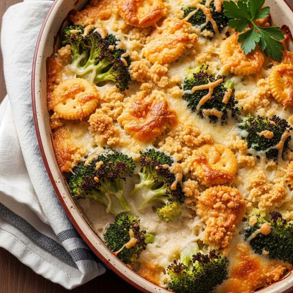A melty sauce and crisp topping meld for a crowd-pleasing side at any meal.
