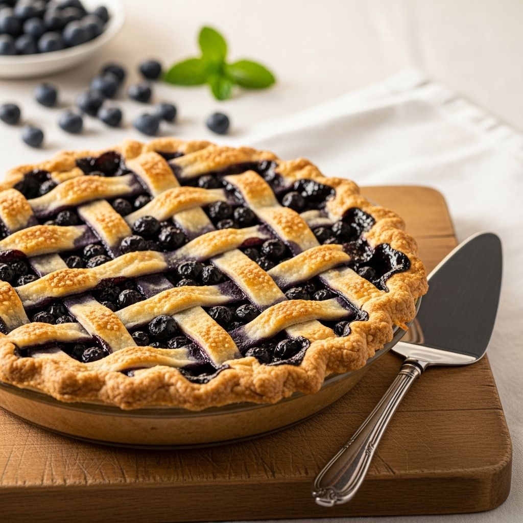 Broiling intensifies blueberry flavor for a flaky, golden crust and clean slices.