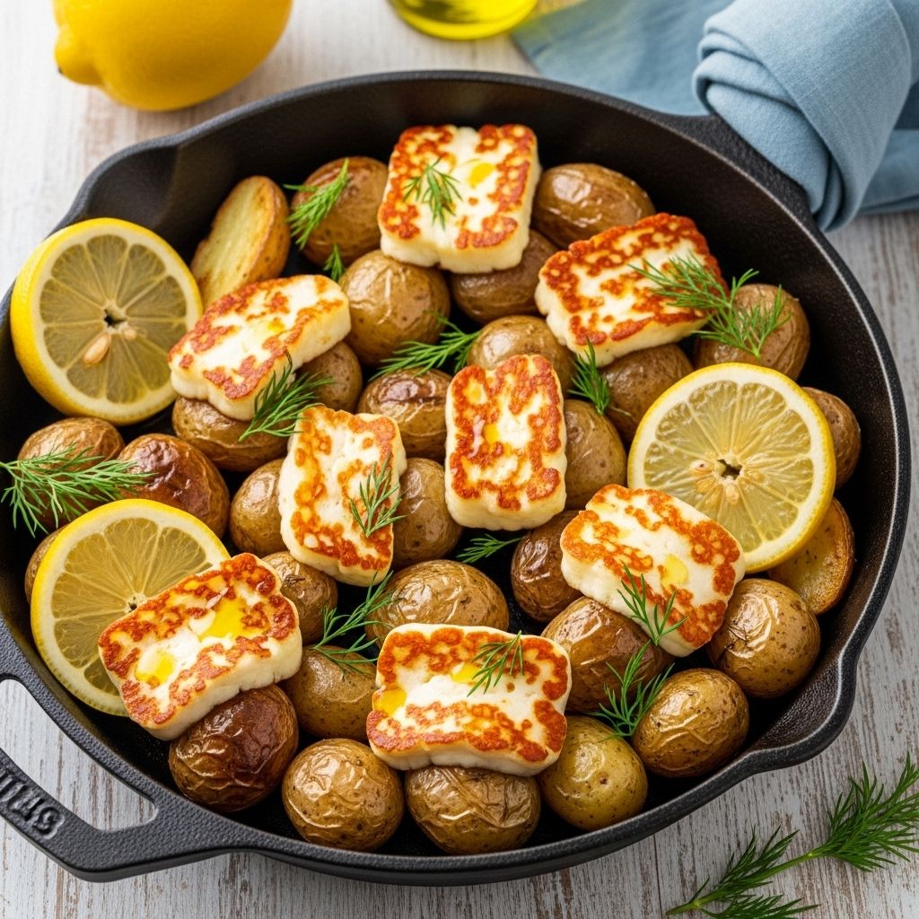 Crisp spuds and golden cheese are elevated by bright lemon and herbs for effortless flavor.