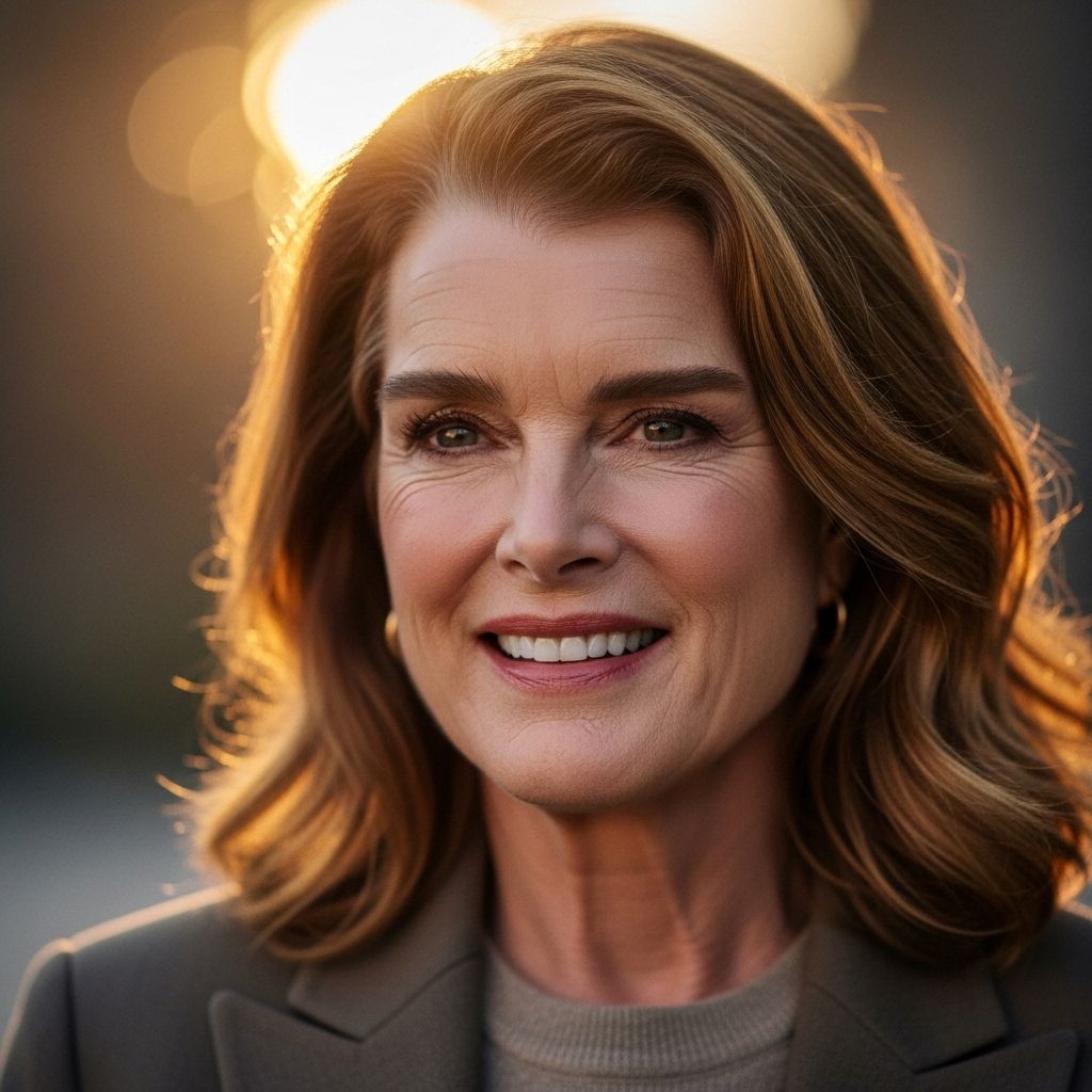 Brooke Shields champions aging with authenticity, inviting conversations about beauty, maturity, and self-acceptance.