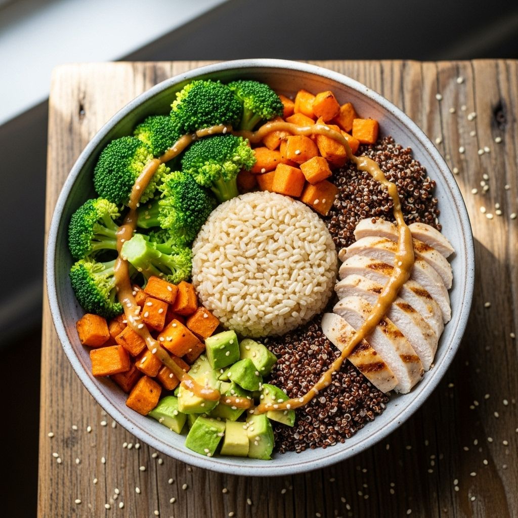 Brown Rice Power Bowl: Energizing Meals Full of Flavor and Nutrition Whole grains, protein, and fresh produce come together to keep you fueled through lunch.