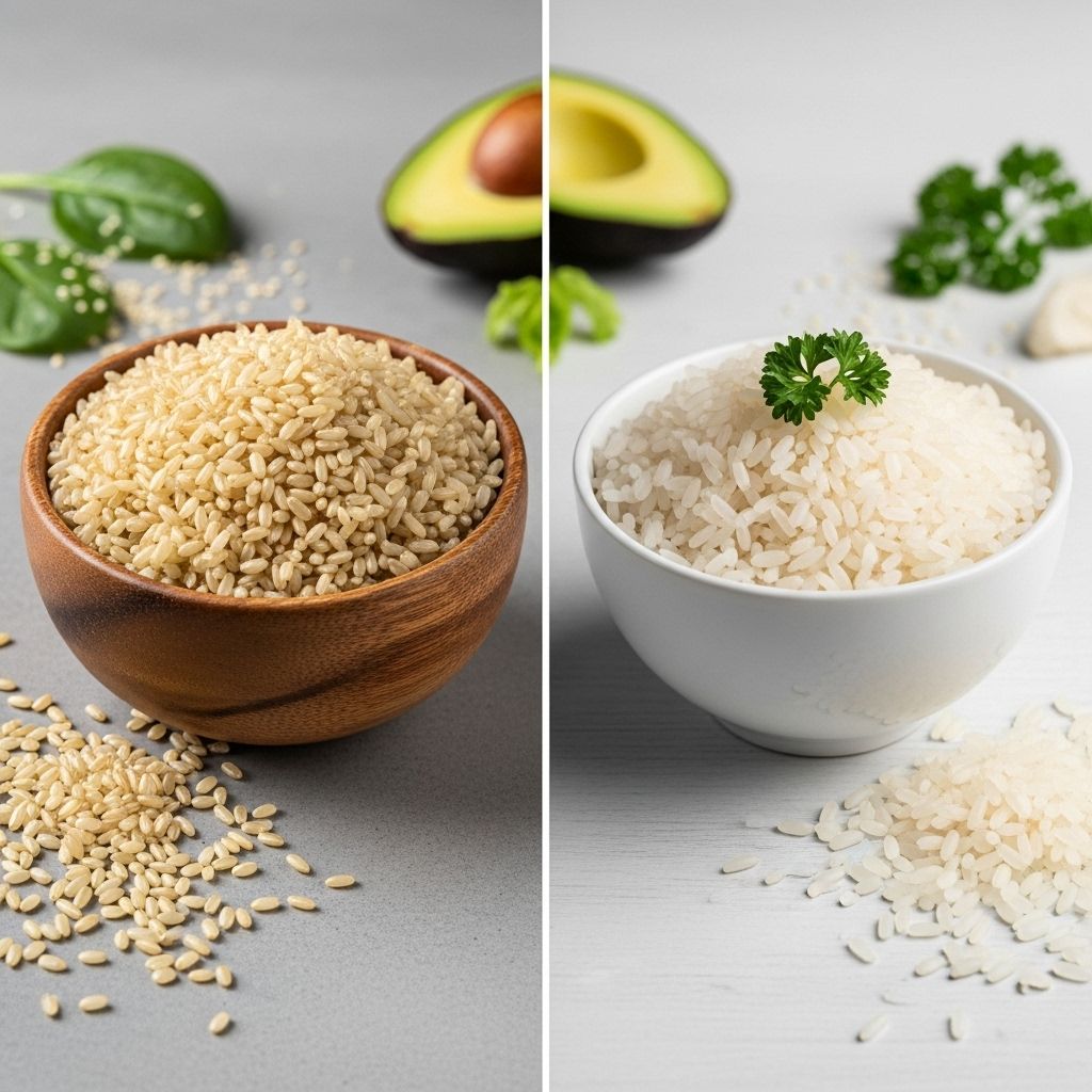 Brown Rice vs. White Rice: Nutrition, Health, and Cooking Compared Simple rice swaps can boost fiber intake and bring new tastes to your meals.