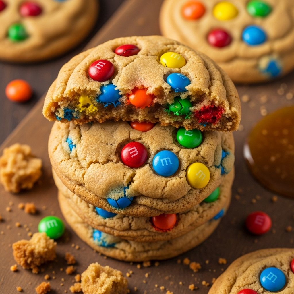 Rich flavor transforms dough into candy-filled delights with bakery-style texture.