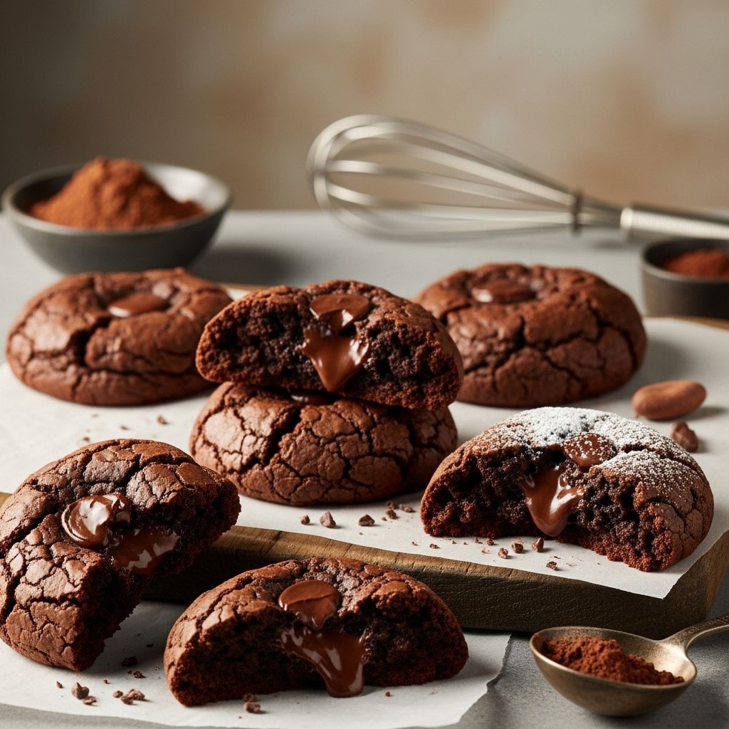 Simple no-chill dough yields cookies with rich chocolate flavor and a tender interior.