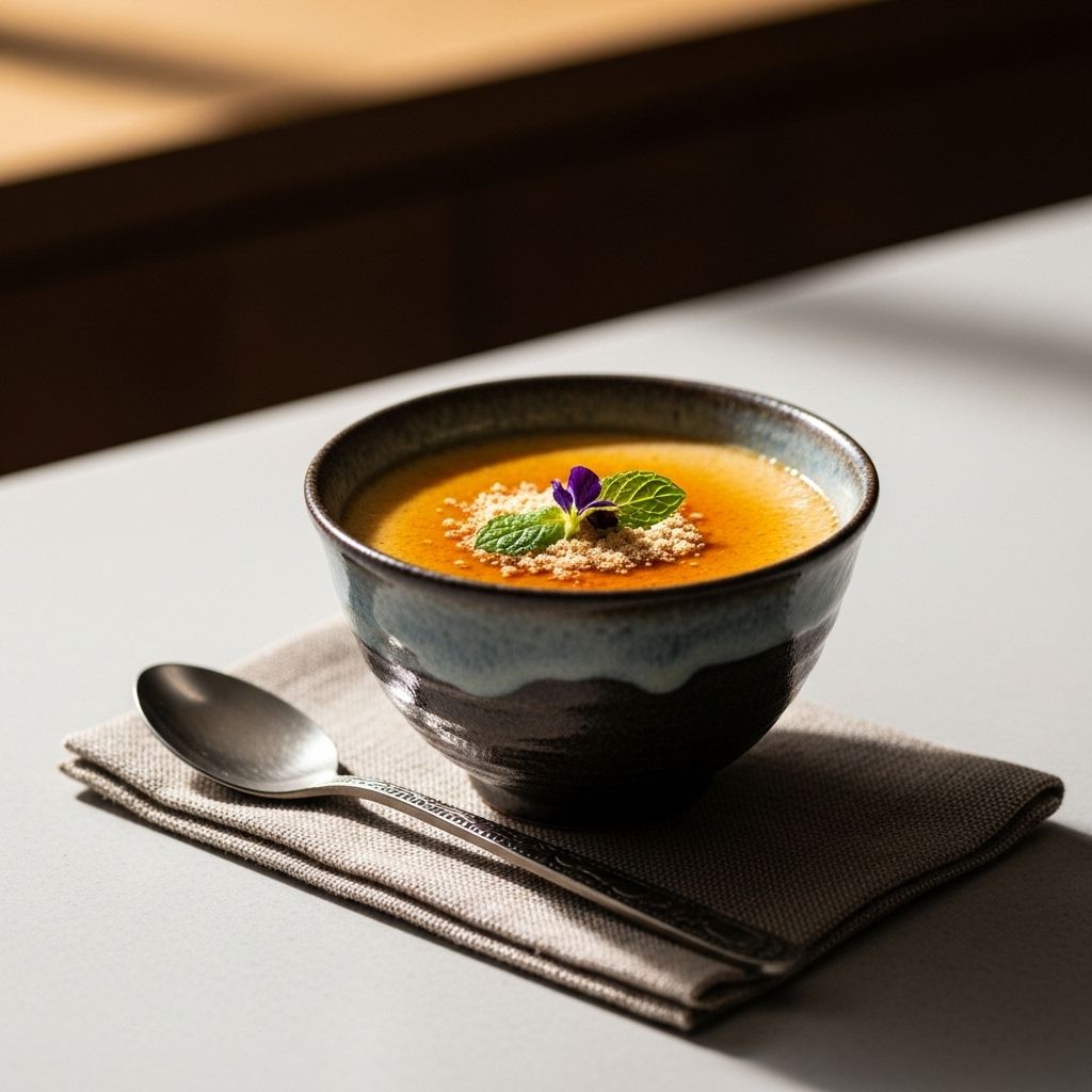 Warm, nutty infusion transforms a creamy pudding into a gluten-free indulgence.