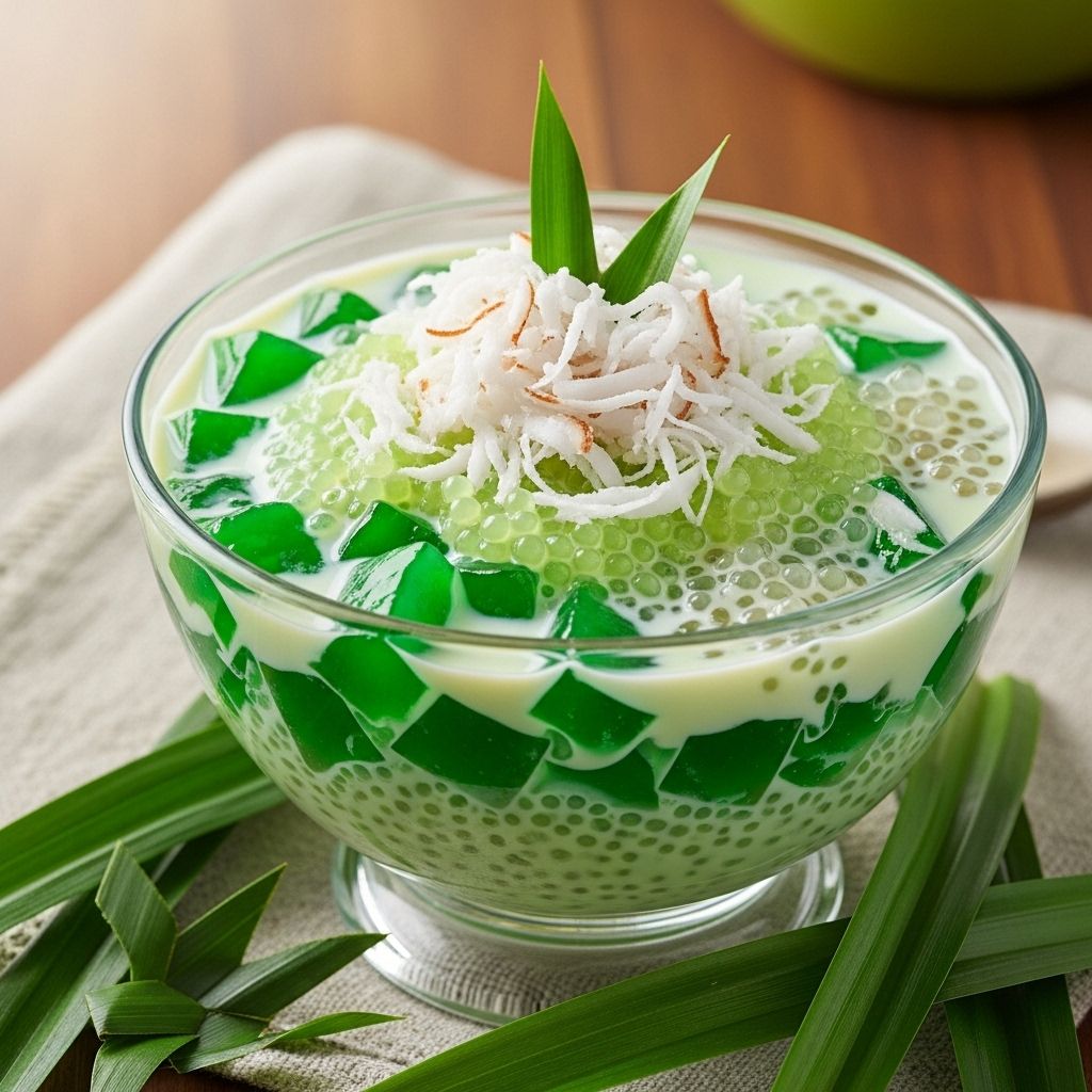 A velvety mix of cream, jelly, and herbal aroma that refreshes with every bite.