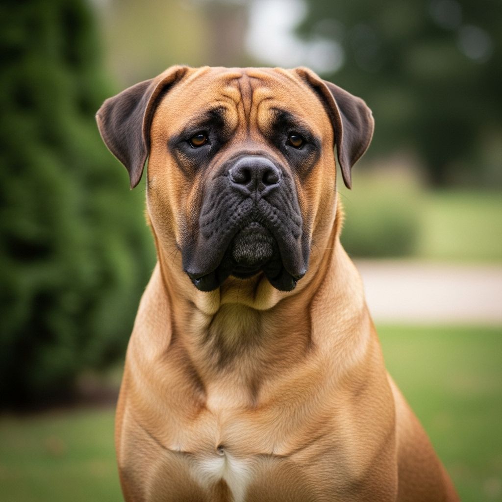 A steadfast family companion blending protector instincts with calm, devoted affection.