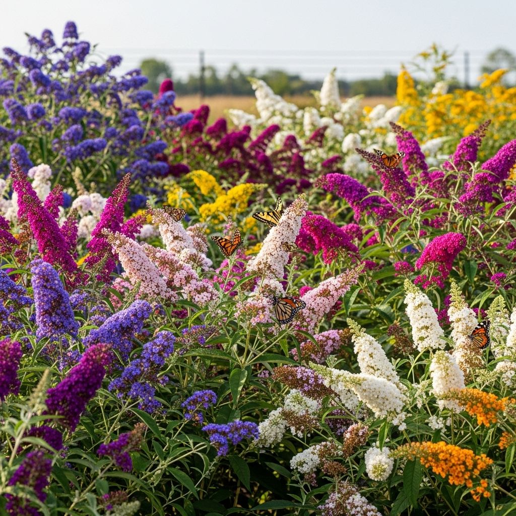 A spectrum of fragrant shrubs lures pollinators and brightens outdoor spaces.