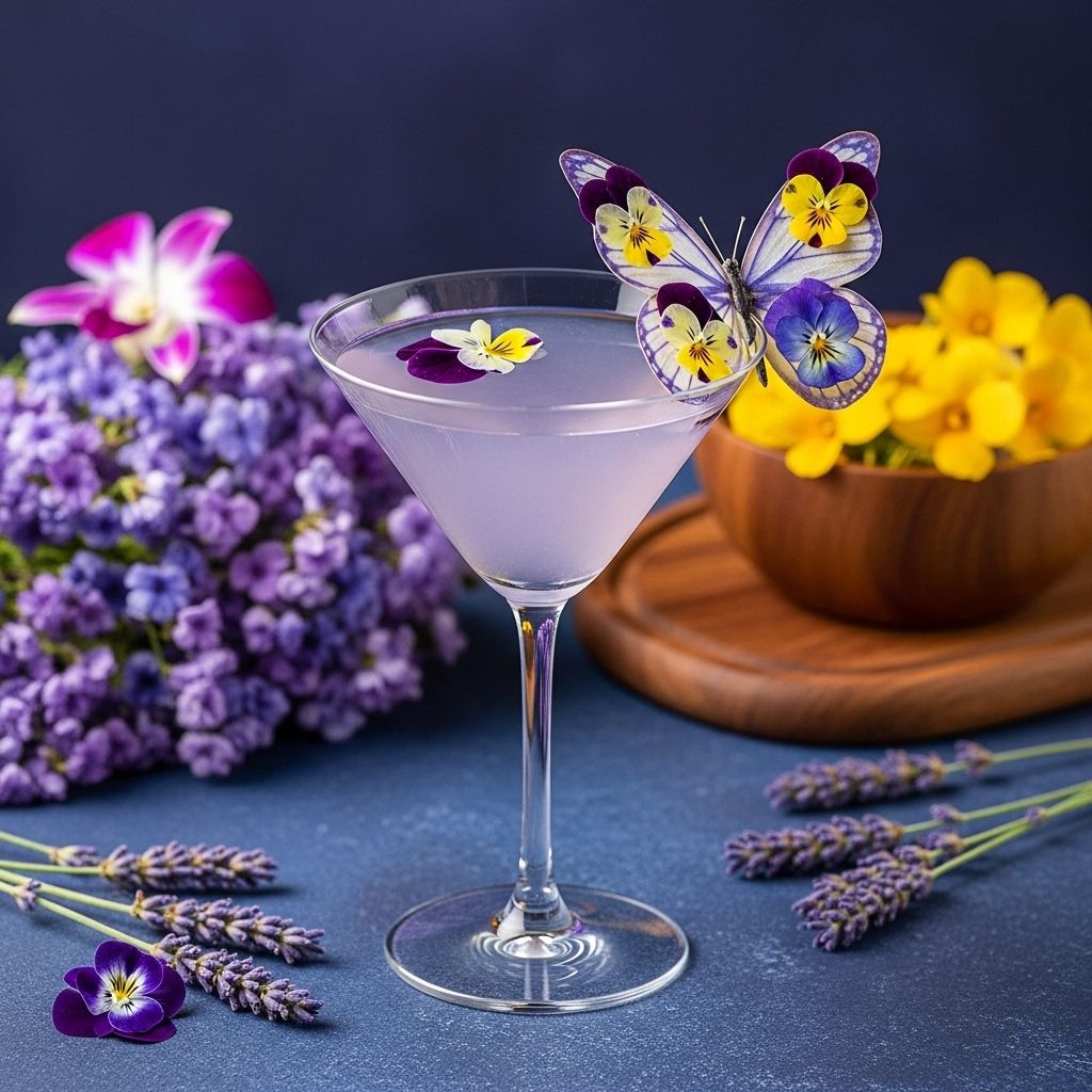 Violet-infused aromas meet botanical elegance for an effortlessly charming sip.