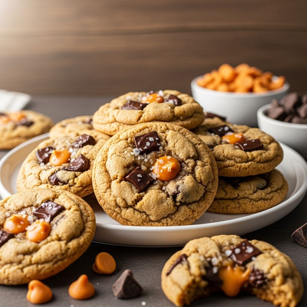 Sea salt elevates tender dough into golden-edged bites with pockets of gooey goodness.
