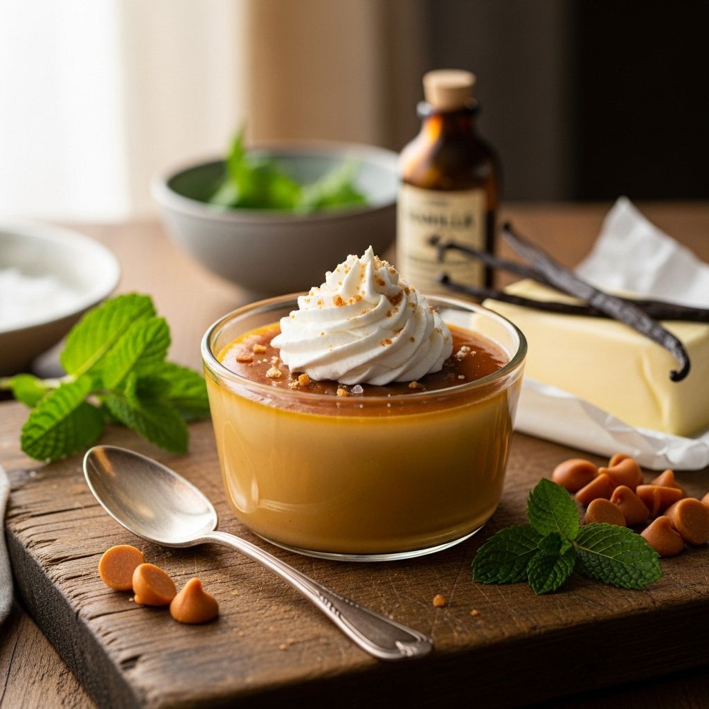 Nostalgic caramel flavors come alive in a velvety treat made with pantry staples.