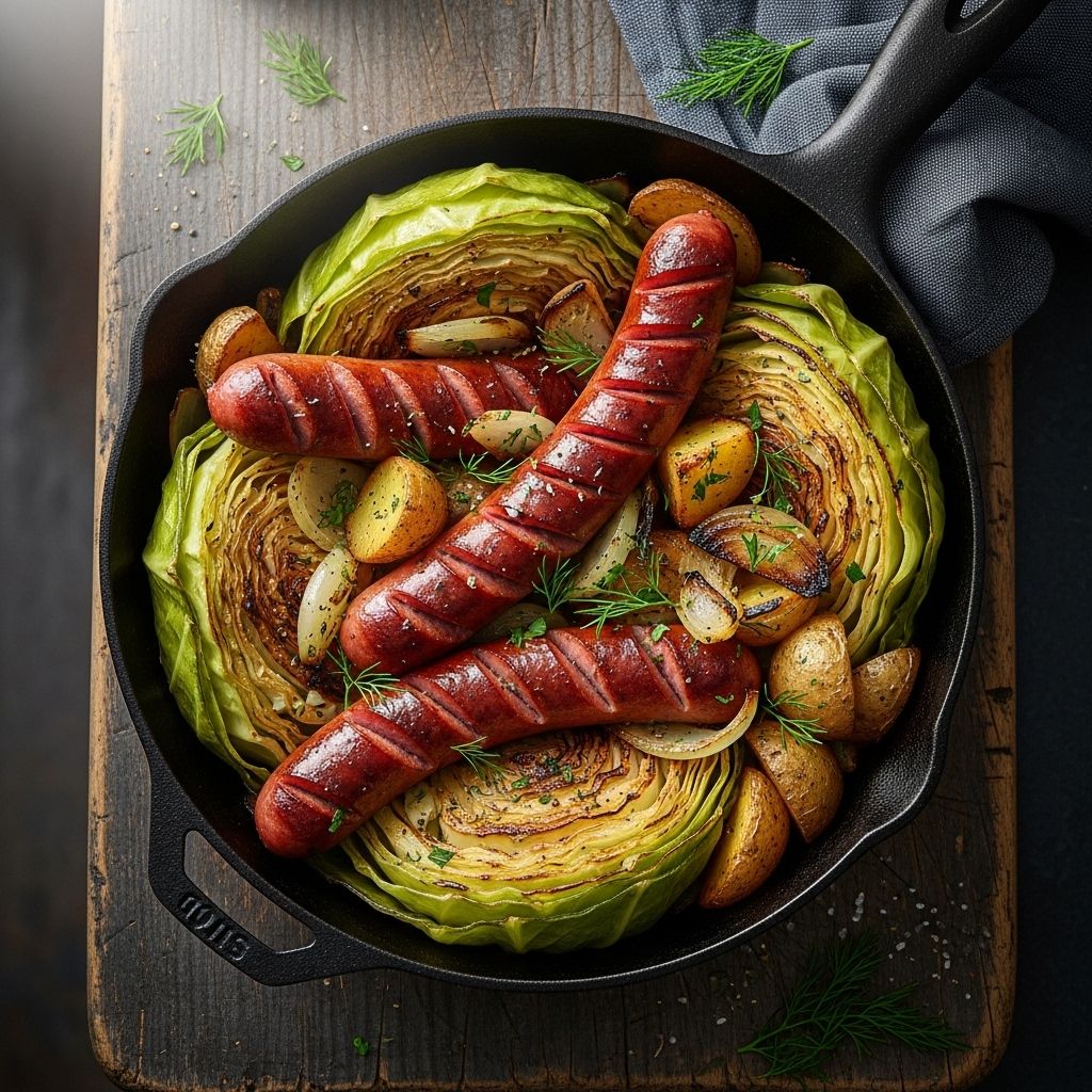 A single skillet turns cabbage and sausage into a satisfying, no-fuss dinner.