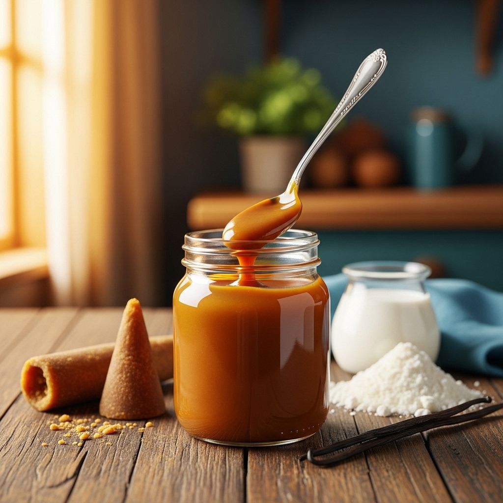 Velvety goat’s milk sauce that elevates pastries, breakfasts, and sweet treats.