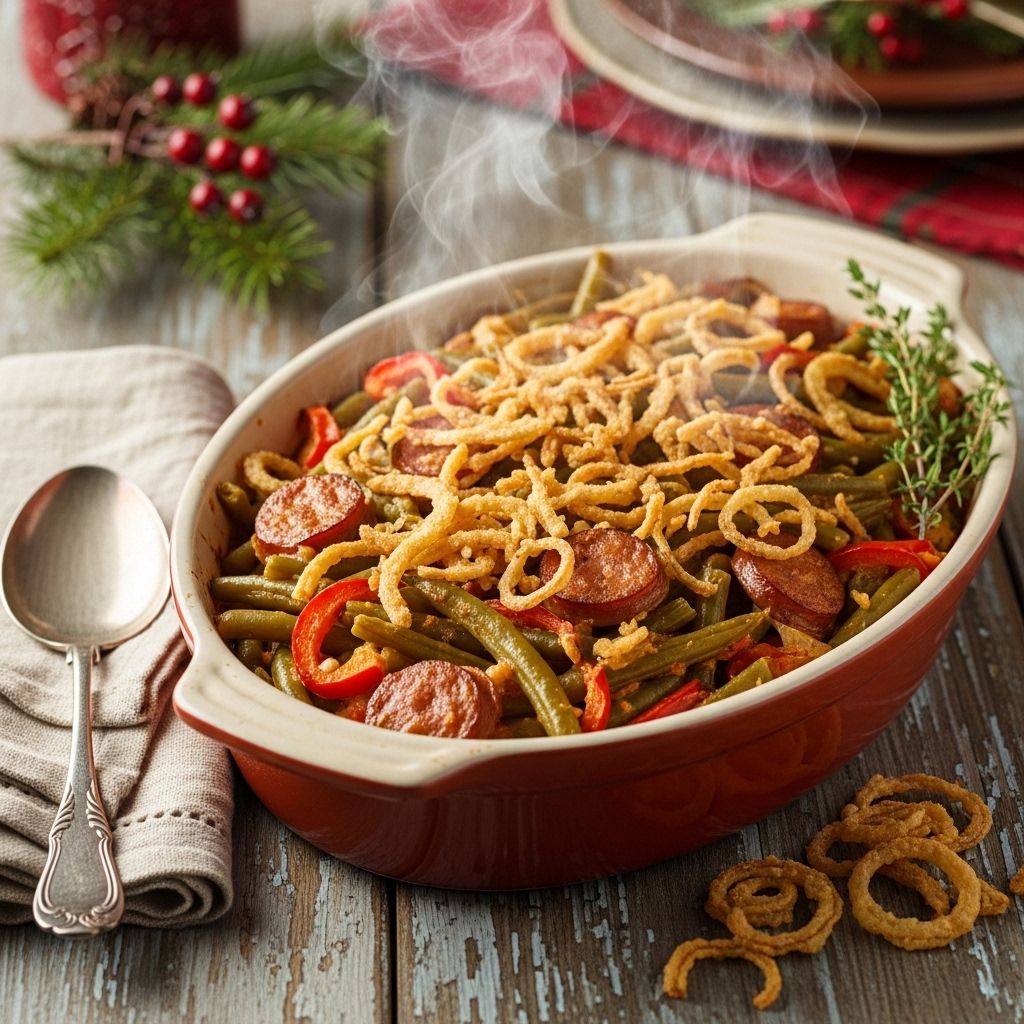 Smoky bacon and crisp veggies meld with a creamy sauce to elevate any feast.