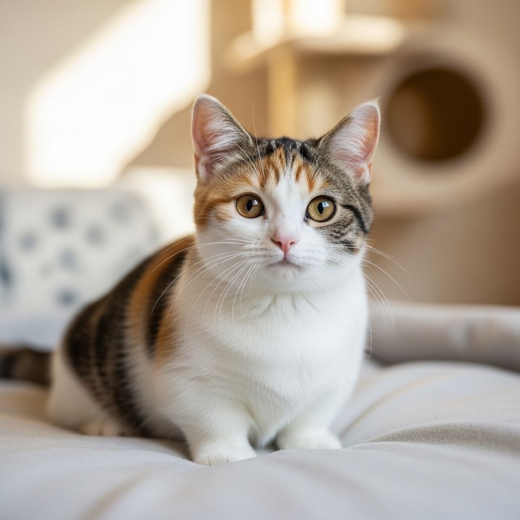 Vibrant tri-color coats and playful energy make a truly captivating feline companion.