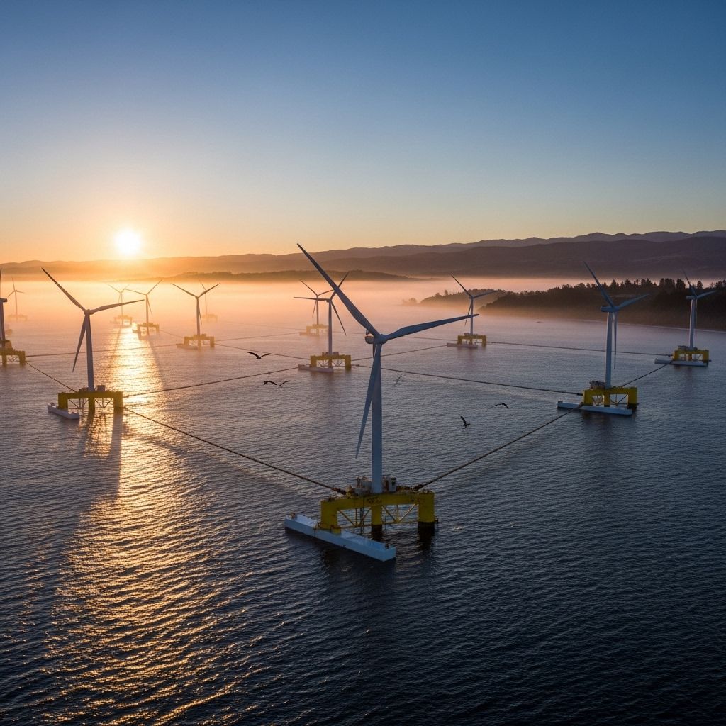 California’s Floating Wind Farms: A New Era for Offshore Energy California sets an ambitious course for floating wind farms off its coast, aiming for clean energy leadership and resilient communities.