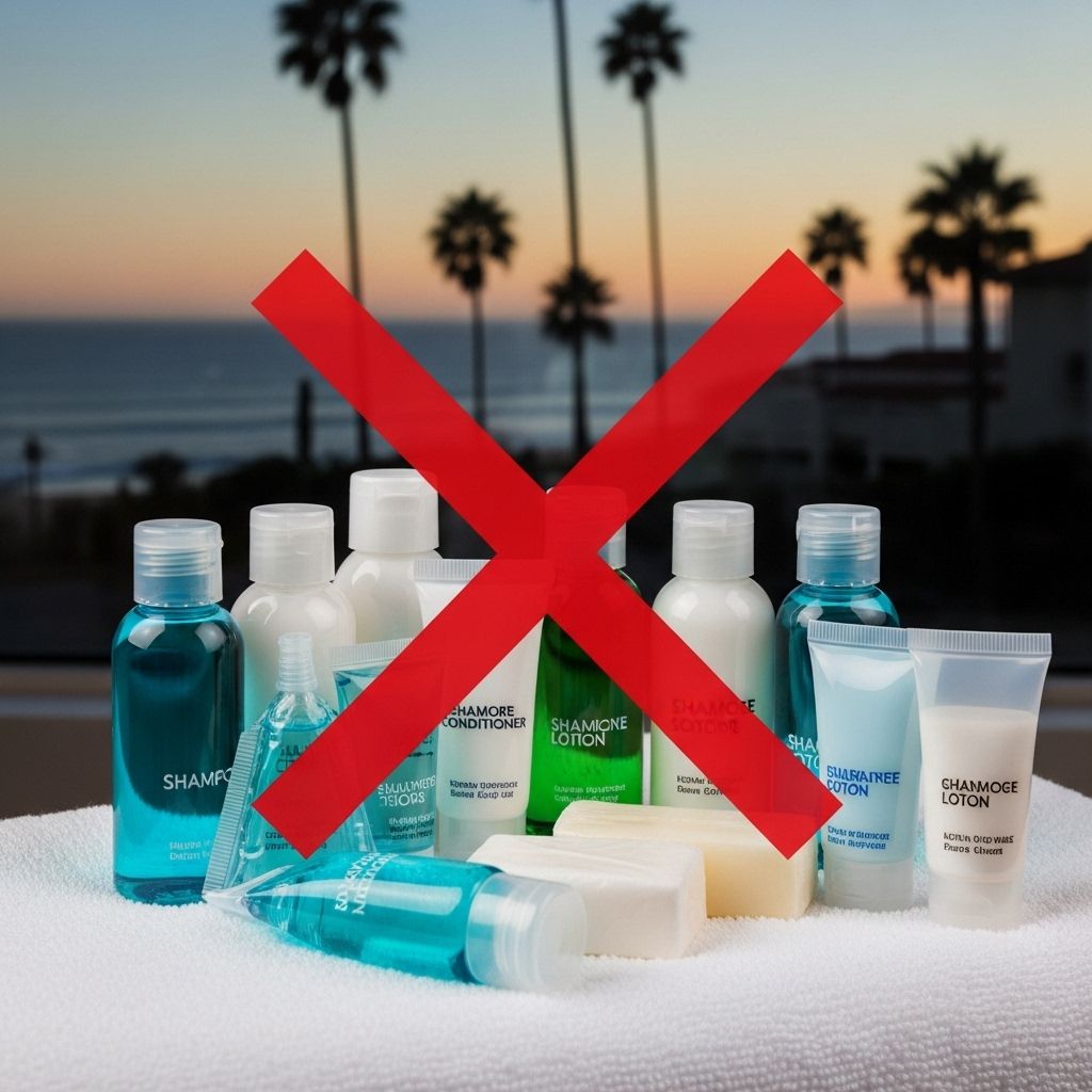 California’s Ban on Hotel Mini Toiletries: Changing Hospitality Sustainability California is leading the charge against single-use plastics by banning hotels from offering disposable mini toiletry bottles to guests.