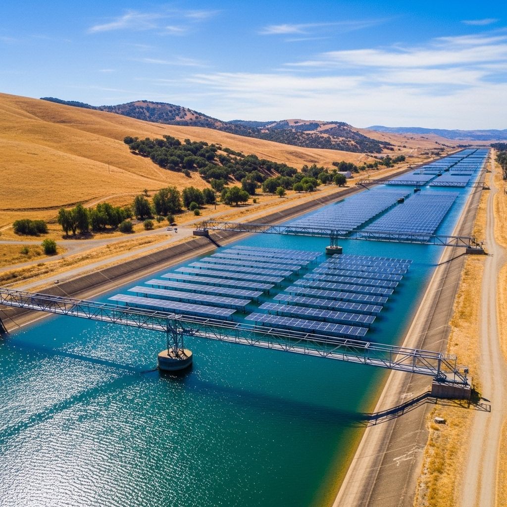 California’s Solar Canals: Saving Water and Generating Clean Energy How covering California’s canals with solar panels could revolutionize water conservation and clean energy generation.