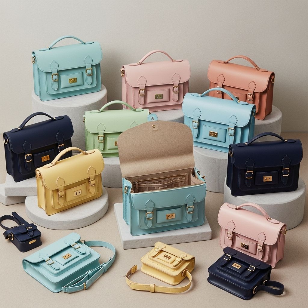 Explore the Cambridge Satchel Company's spring styles, colors, and innovative twists on British craftsmanship in contemporary accessories.
