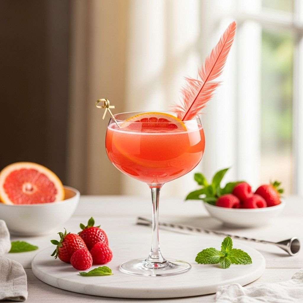 A bold fusion of tropical rum and Italian bitters brings a vibrant twist to sunny nights.