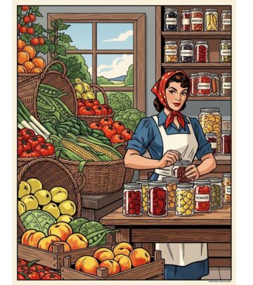 Explore how vintage posters inspired home canning during wartime, uniting necessity and patriotism in kitchens across America.
