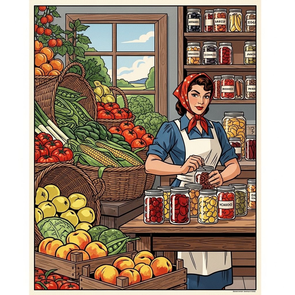 Explore how vintage posters inspired home canning during wartime, uniting necessity and patriotism in kitchens across America.