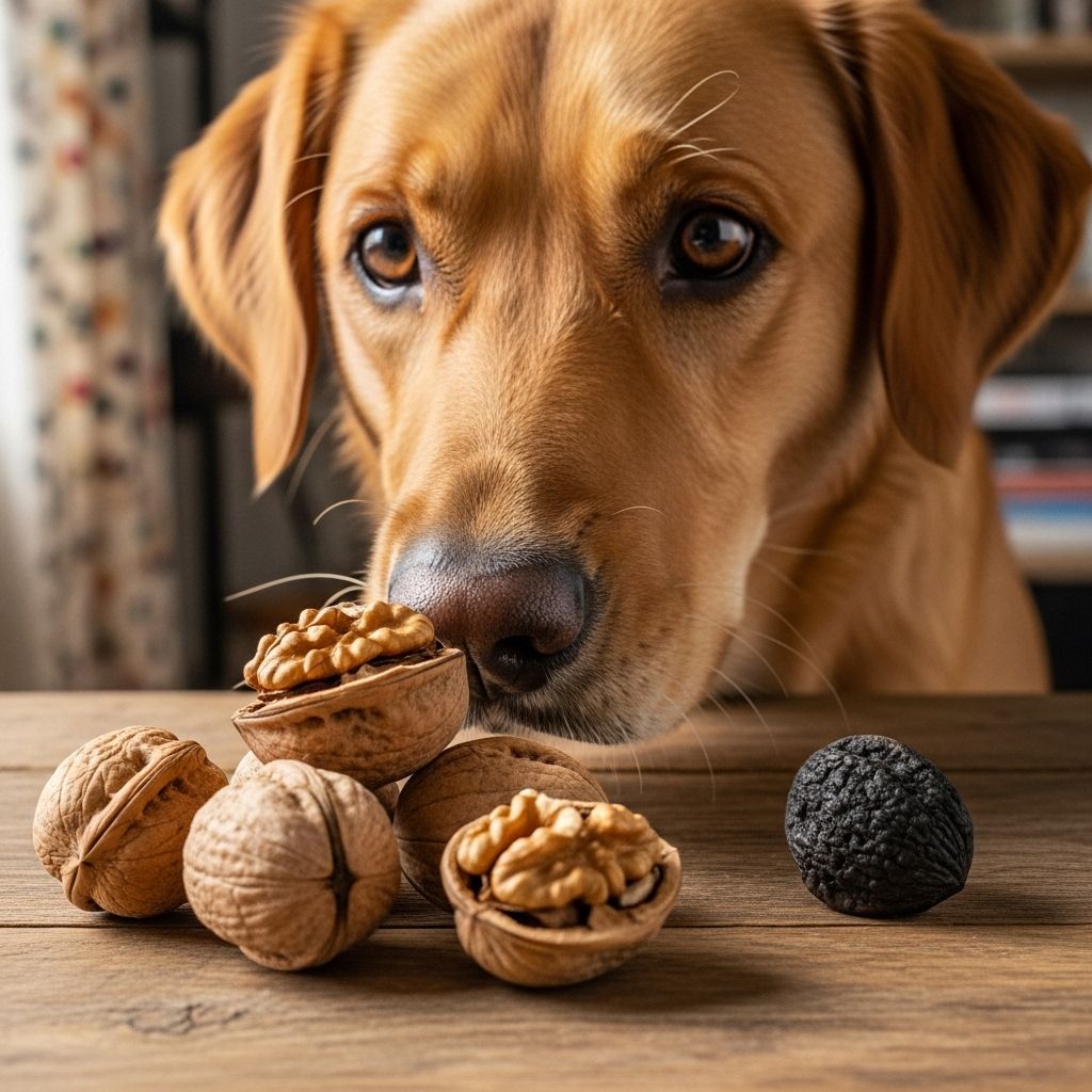 Can Dogs Eat Walnuts? Risks, Symptoms, and Safe Alternatives Mycotoxins and high fat in walnuts can pose serious risks for a curious canine companion.