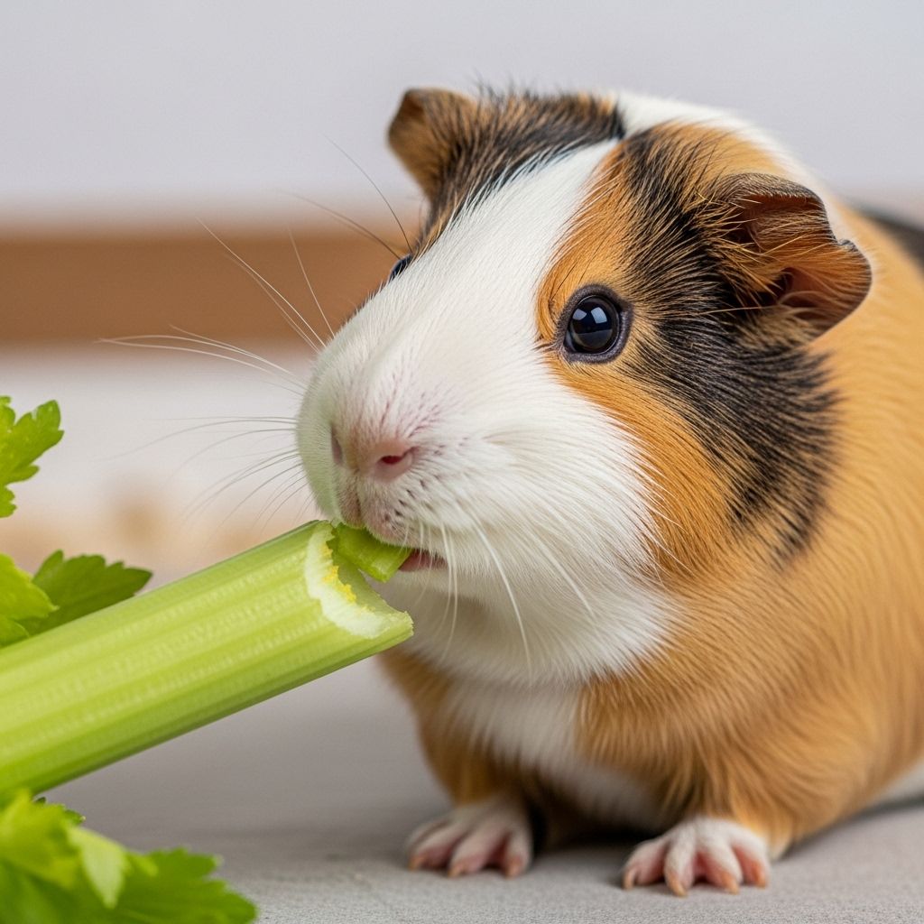 Can Guinea Pigs Eat Celery: Essential Feeding Guide Discover if celery is safe for guinea pigs, potential health benefits, choking risks, and how to prepare it for your pet.