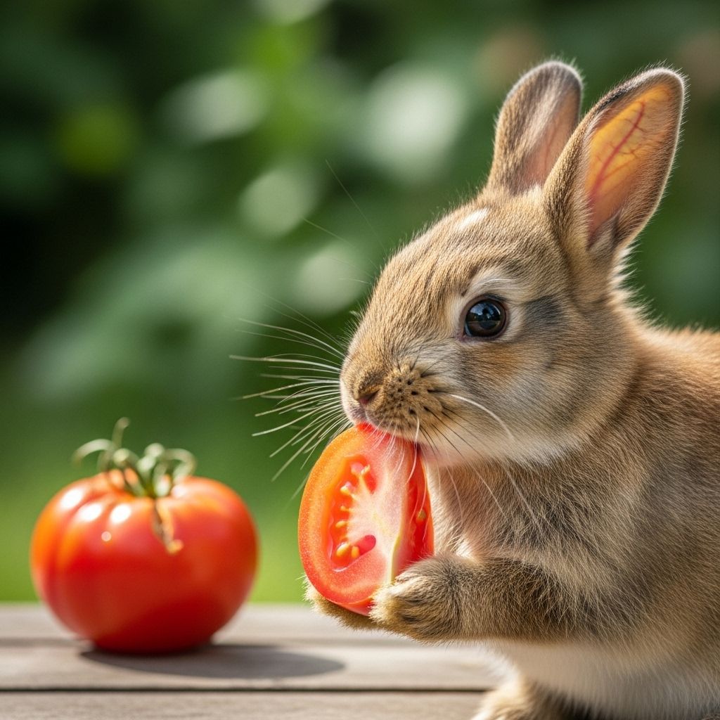 Everything you need to know before offering tomatoes to your bunnies—from nutrition to safety and best practices.