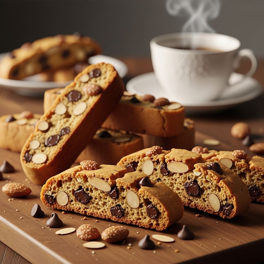 Each crisp bite marries caramelized sweetness with decadent cocoa for indulgent dunking.