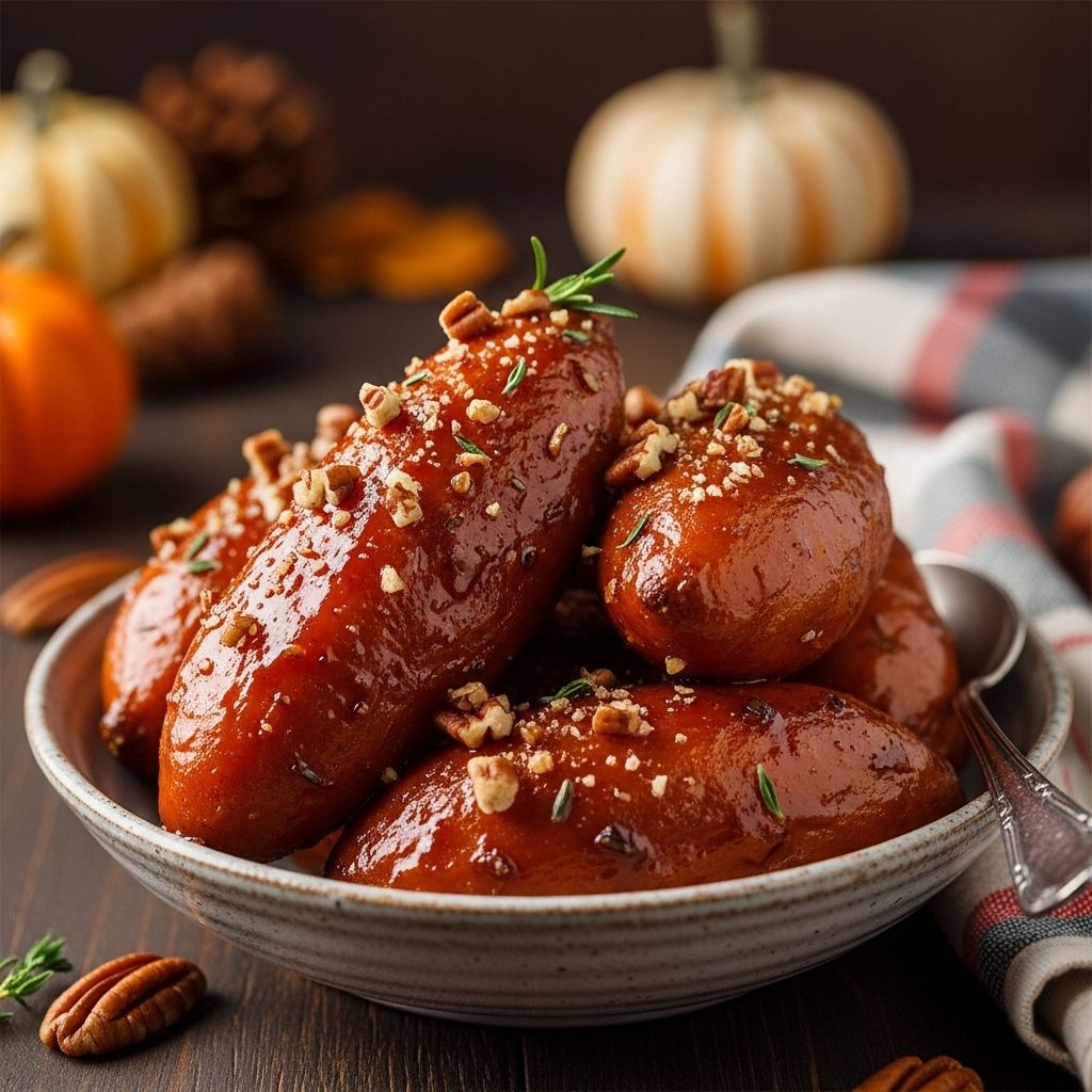 Glossy, spiced rounds bring nostalgic warmth and effortless hosting joy to every meal.