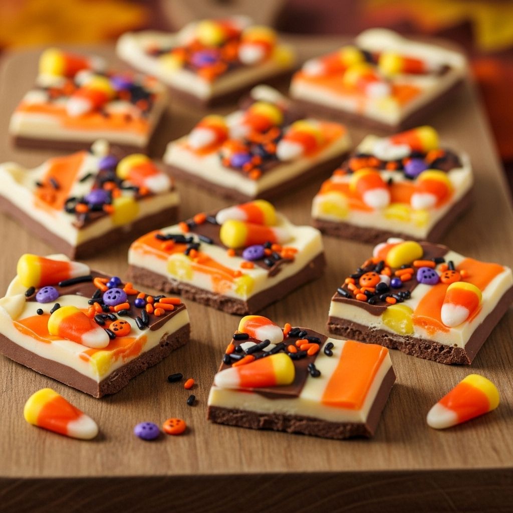 A no-bake treat kids love, bringing seasonal color and crunchy sweetness to every party.
