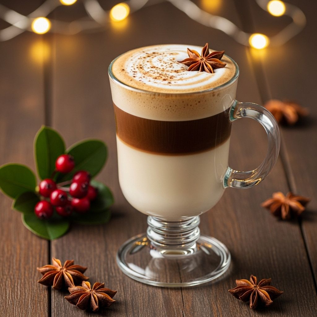 Cappuccino Eggnog: A Festive Fusion of Holiday Coffee Tradition A velvety blend of custard richness and espresso depth to warm your festive gatherings.