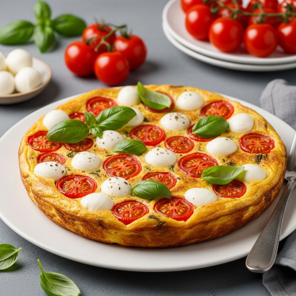 Bright garden flavors and creamy cheese unite in a satisfying one-pan morning dish.