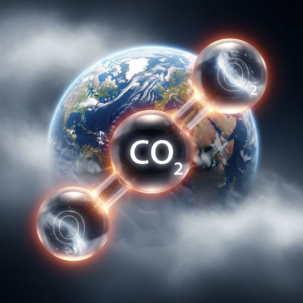 Understand the pivotal role of carbon dioxide in Earth's climate, its sources, sinks, and strategies to mitigate its effect.