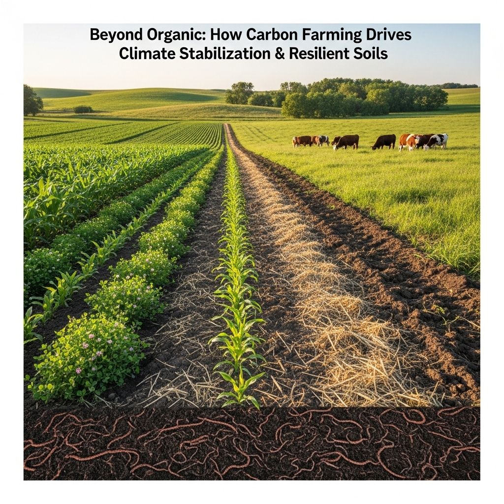 Unpacking the science, strategies, and solutions of carbon farming for healthier soils and a stabilized climate.