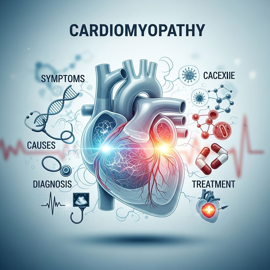 Explore the progressive heart muscle disease, its types, symptoms, causes, risk factors, and treatments.