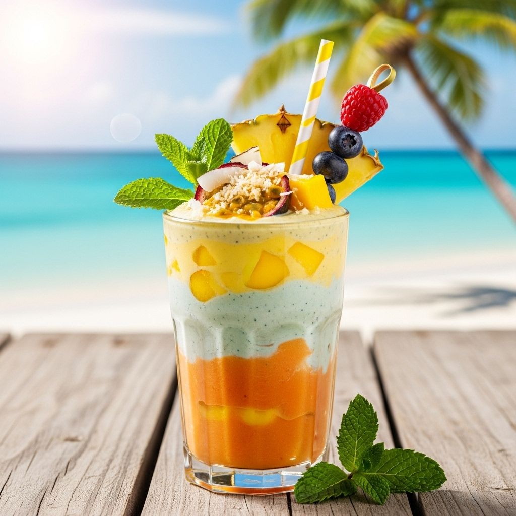 Escape to the tropics and nourish your body with this vibrant Caribbean Dream Smoothie, crafted for relaxation, digestion, and a burst of fresh flavor.