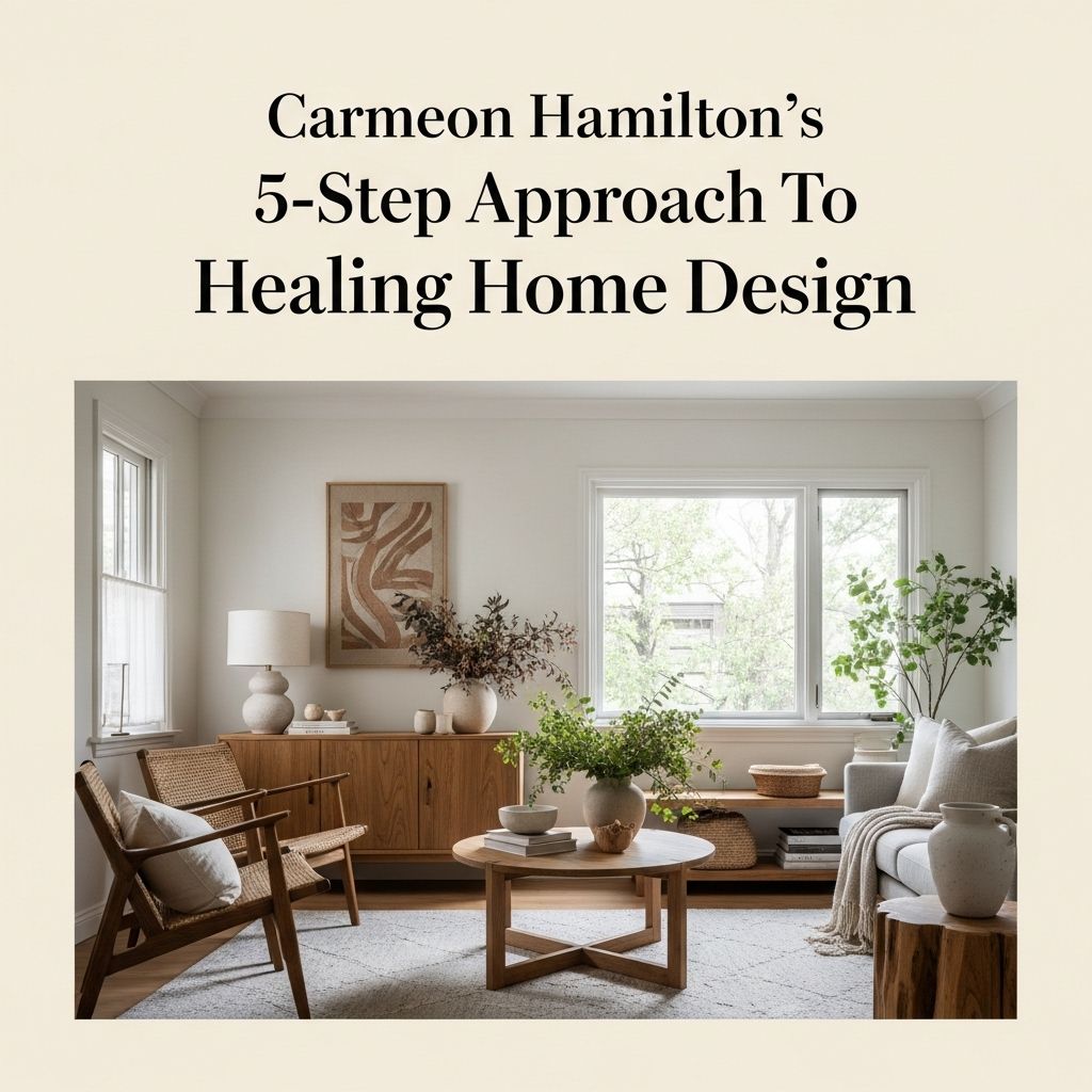 Carmeon Hamilton: Designing for Healing, Joy, and Real Life Curating vibrant, functional rooms encourages wellbeing and authentic self-expression.