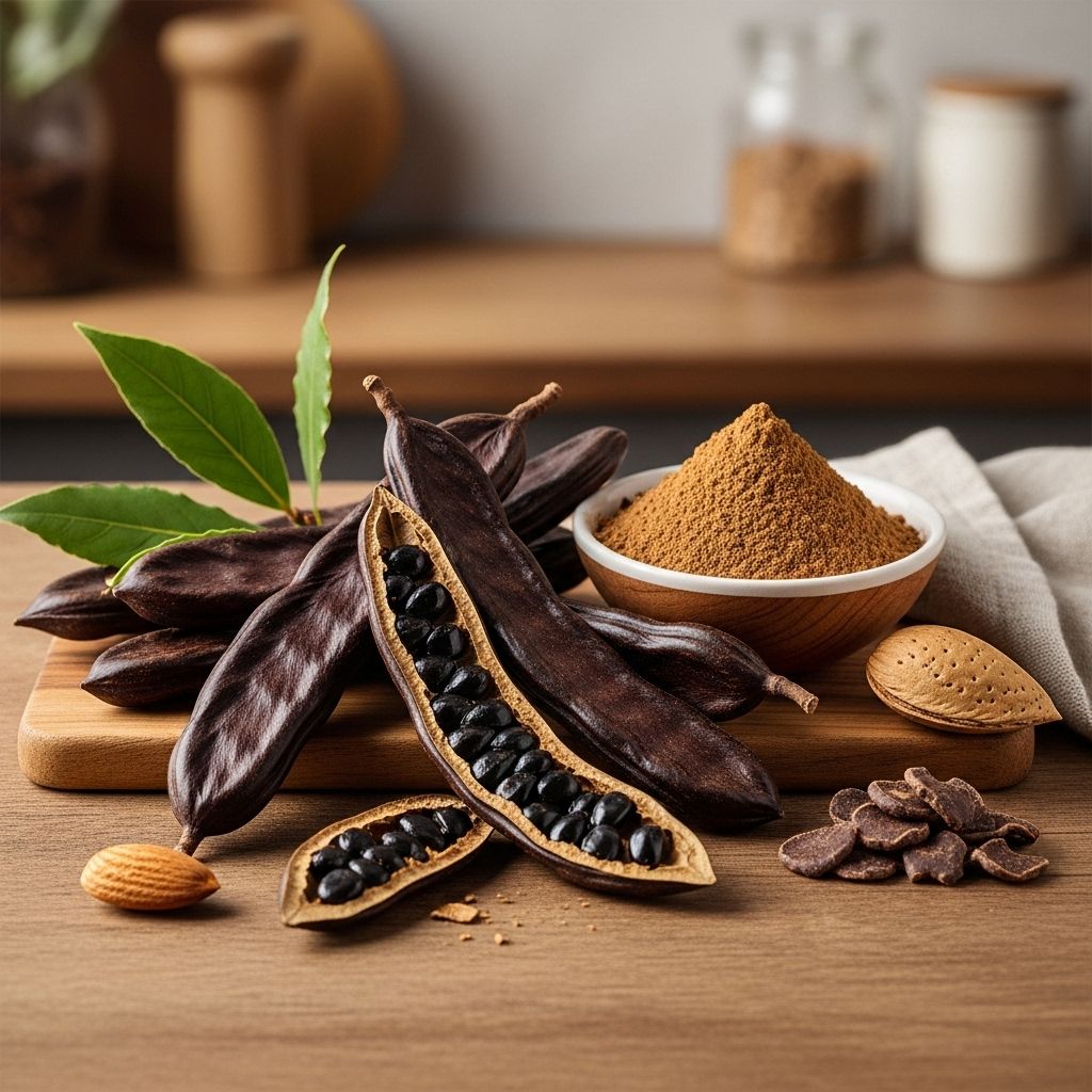 Carob Nutrition: Benefits, Facts & Uses – The Complete Guide A caffeine-free, fiber-rich ingredient that soothes digestion and supports bone strength.