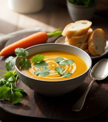 Aromatic spices and green herbs transform simple produce into a silky, nourishing bowl.