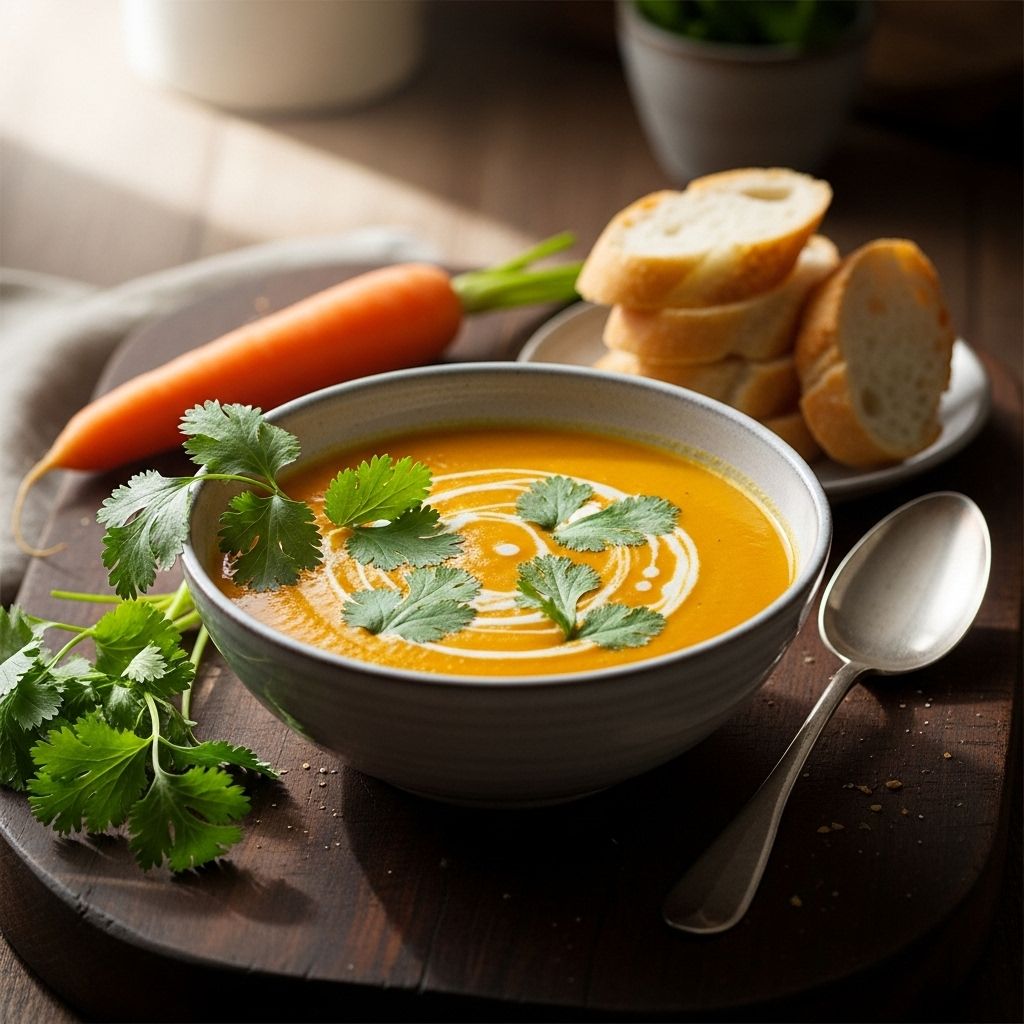 Aromatic spices and green herbs transform simple produce into a silky, nourishing bowl.