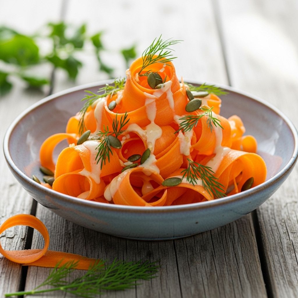 Citrusy tahini, fresh herbs, and crunchy nuts transform carrots into a vibrant, nutritious complement.