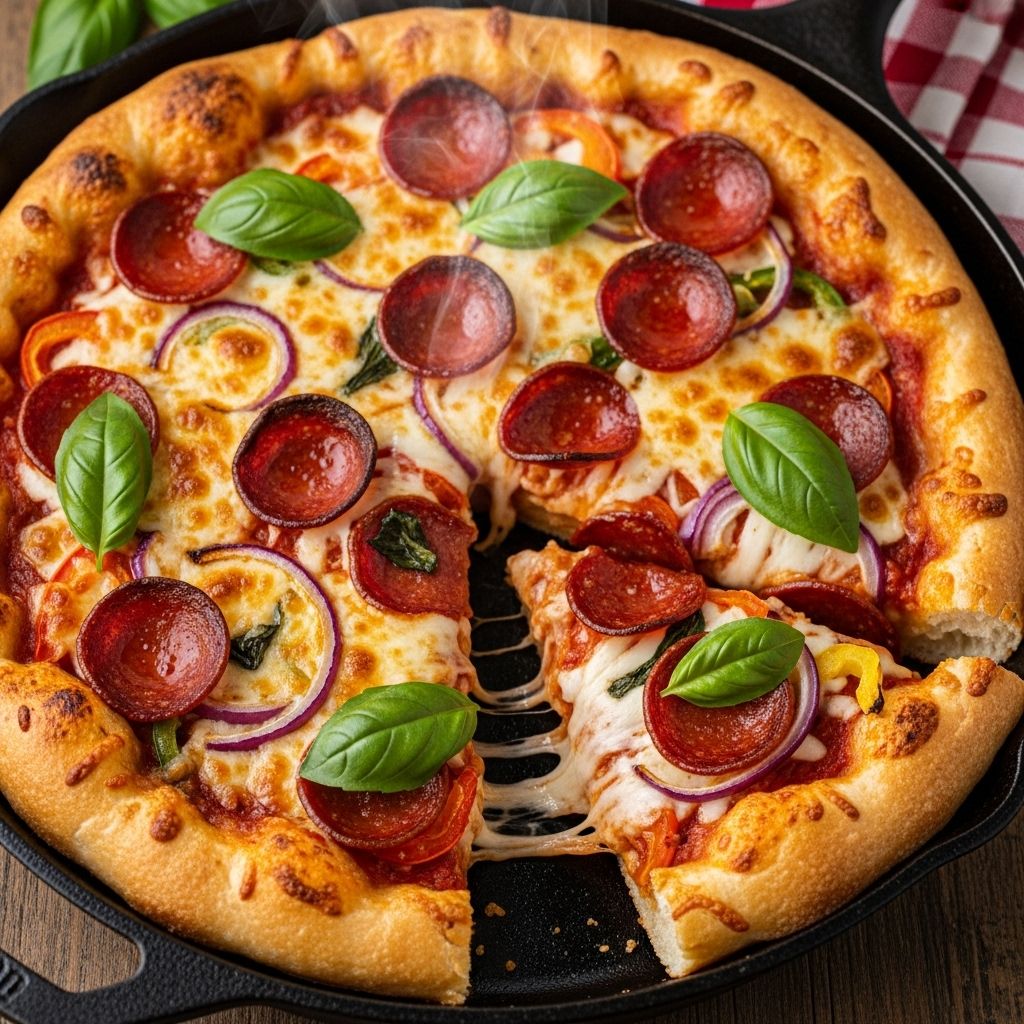 Master a fuss-free pizza technique that yields a thick, focaccia-style crust every time.