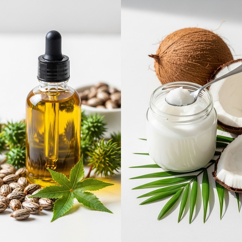 Castor Oil vs Coconut Oil: Key Differences, Benefits, and Best Uses Two powerhouse oils meet head-to-head to simplify your hair and skincare regimen.